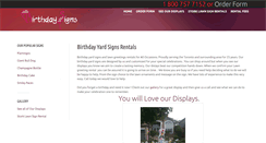 Desktop Screenshot of birthdaylawngreetings.com