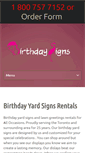 Mobile Screenshot of birthdaylawngreetings.com